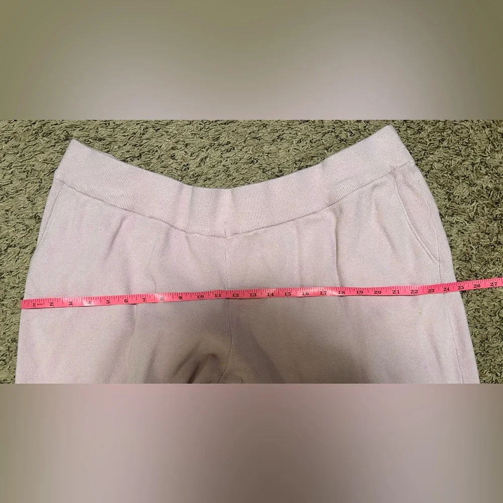 Women’s Pink Stretchy Lounge Pants with Cuffed Ankles Size 3X - Picture 6 of 11